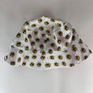 Buc-ees Red White Reversible 50 SPF Bucket Hat One Size